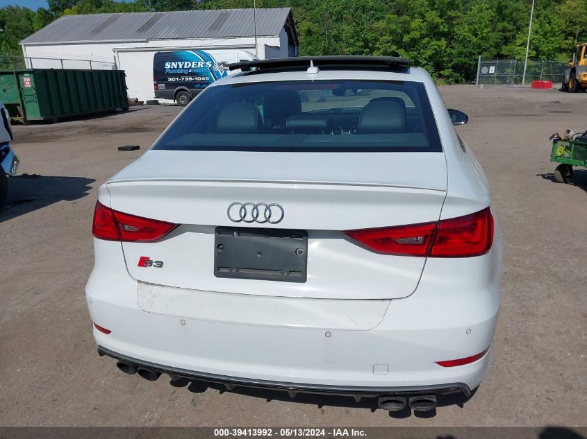 2016 Audi S3 2.0T Premium Plus VIN: WAUB1GFF5G1101823 Lot: 39413992