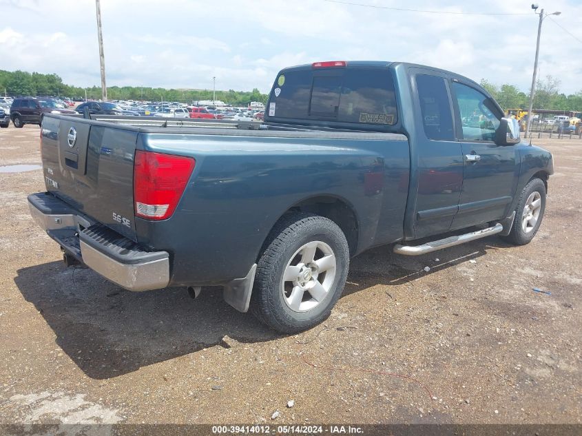 2004 Nissan Titan Se VIN: 1N6AA06A74N566289 Lot: 39414012