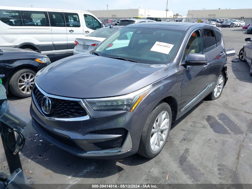 2019 Acura Rdx Standard VIN: 5J8TC1H36KL013640 Lot: 39414014