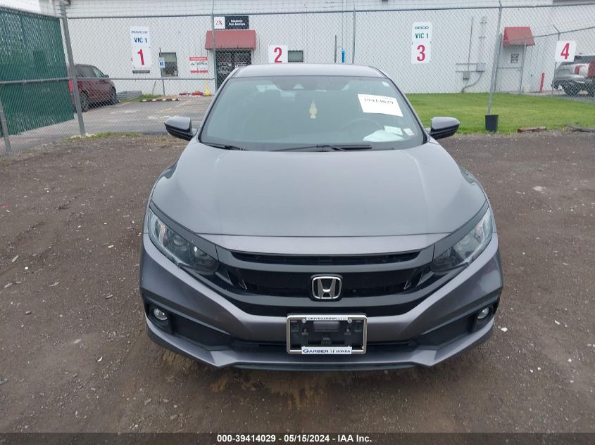 2021 Honda Civic Sport VIN: 2HGFC2F80MH550814 Lot: 39414029