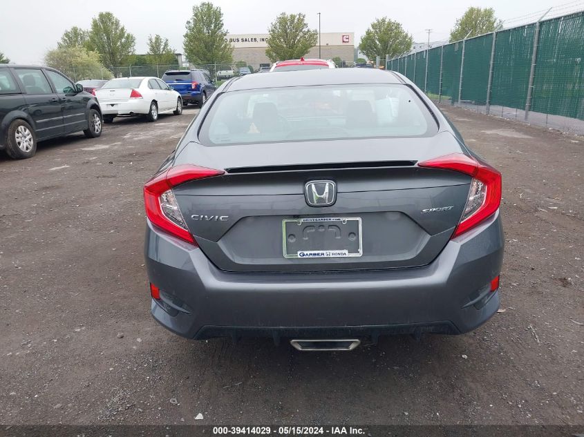 2021 Honda Civic Sport VIN: 2HGFC2F80MH550814 Lot: 39414029