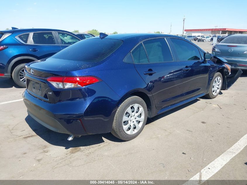 2024 Toyota Corolla Le VIN: JTDB4MEE6RJ013710 Lot: 39414045