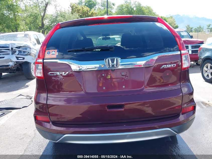 2015 Honda Cr-V Ex VIN: 2HKRM4H52FH615759 Lot: 39414055