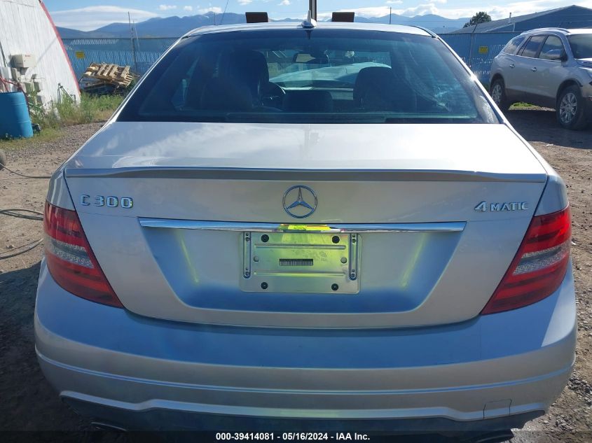 2013 Mercedes-Benz C 300 Luxury 4Matic/Sport 4Matic VIN: WDDGF8AB0DA780132 Lot: 39414081