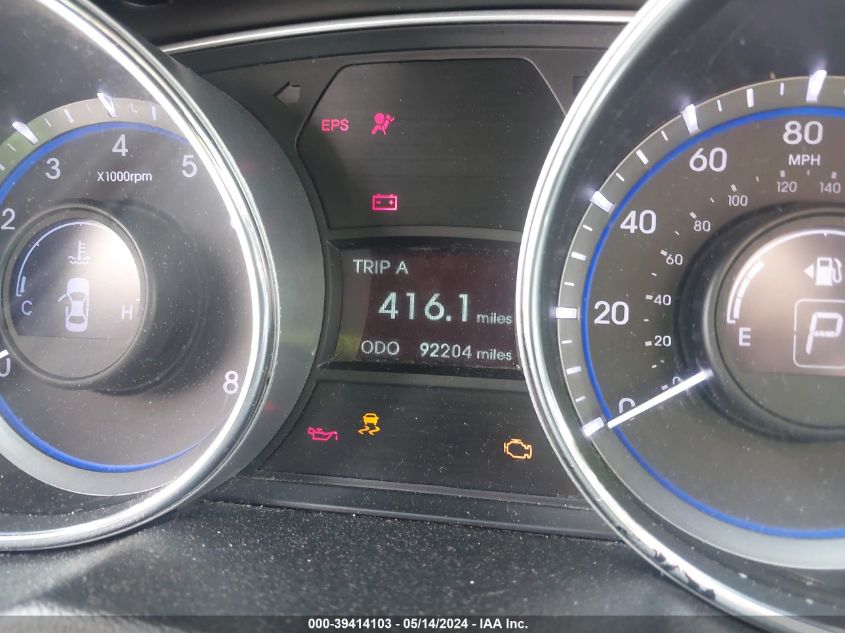 2013 Hyundai Sonata Se VIN: 5NPEC4AC1DH764364 Lot: 39414103