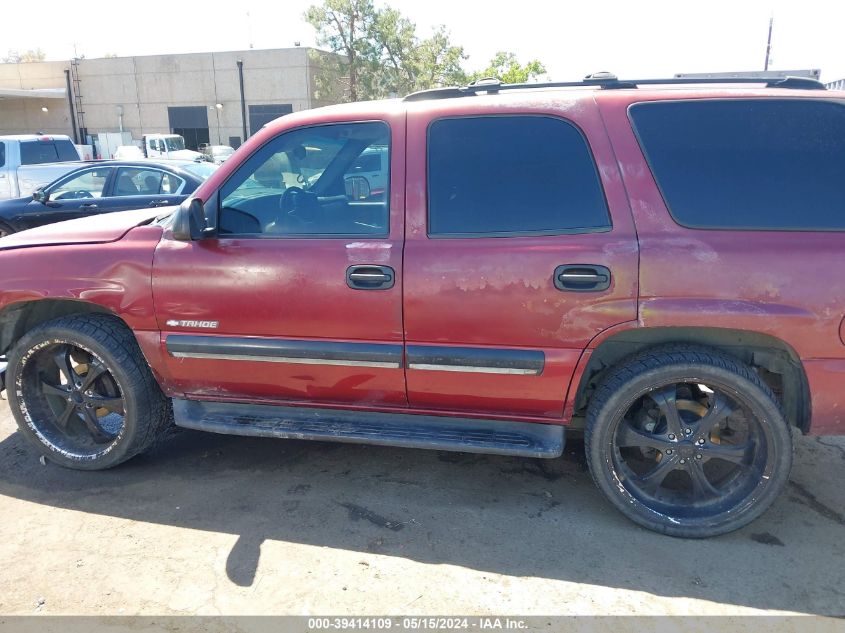 2001 Chevrolet Tahoe Ls VIN: 1GNEK13T91J179329 Lot: 39414109