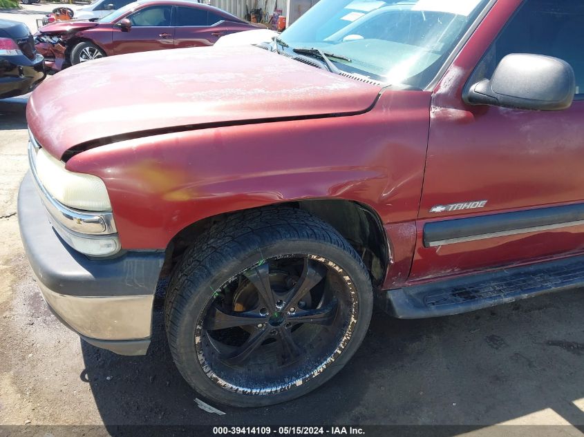 2001 Chevrolet Tahoe Ls VIN: 1GNEK13T91J179329 Lot: 39414109