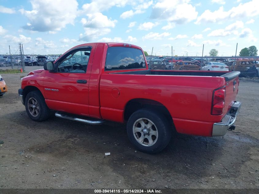 2007 Dodge Ram 1500 St VIN: 1D7HA16K47J639829 Lot: 39414115