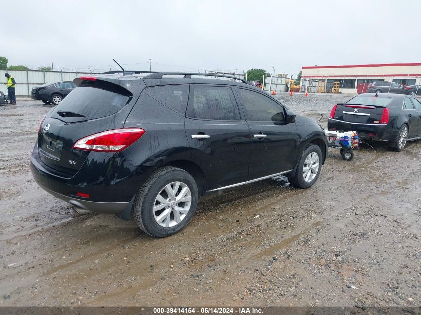 2012 Nissan Murano Sv VIN: JN8AZ1MU1CW106184 Lot: 39414154