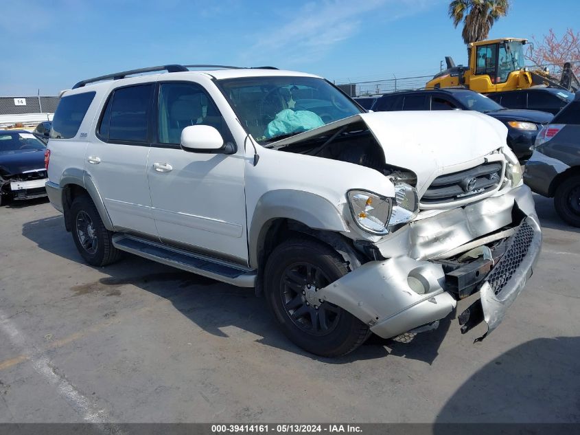 2003 Toyota Sequoia Sr5 V8 VIN: 5TDZT34A63S186633 Lot: 39414161