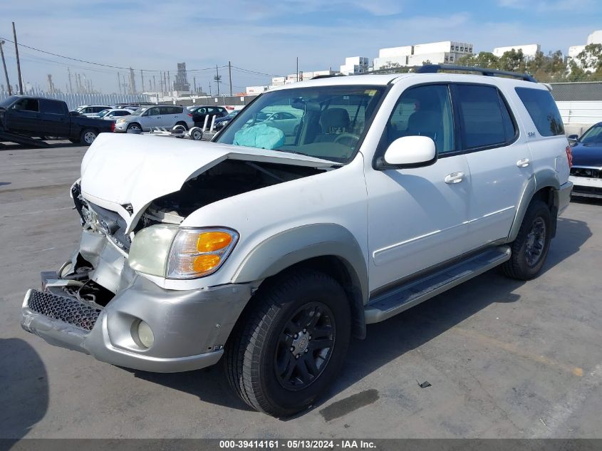 2003 Toyota Sequoia Sr5 V8 VIN: 5TDZT34A63S186633 Lot: 39414161