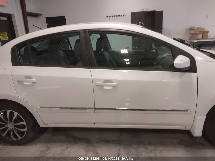 2012 Nissan Sentra 2.0/2.0S/Sr/2.0Sl VIN: 3N1AB6AP3CL763105 Lot: 39414206