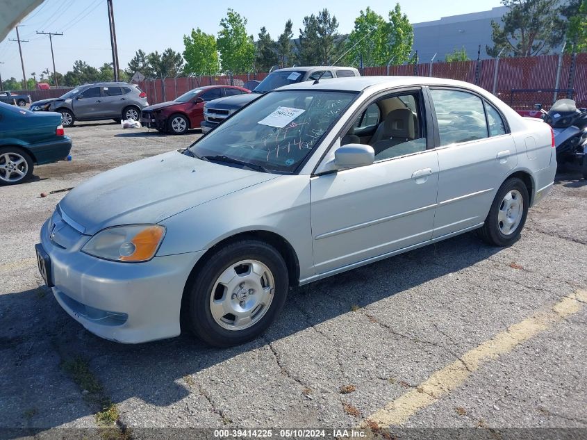 2003 Honda Civic Hybrid VIN: JHMES96623S032567 Lot: 39414225