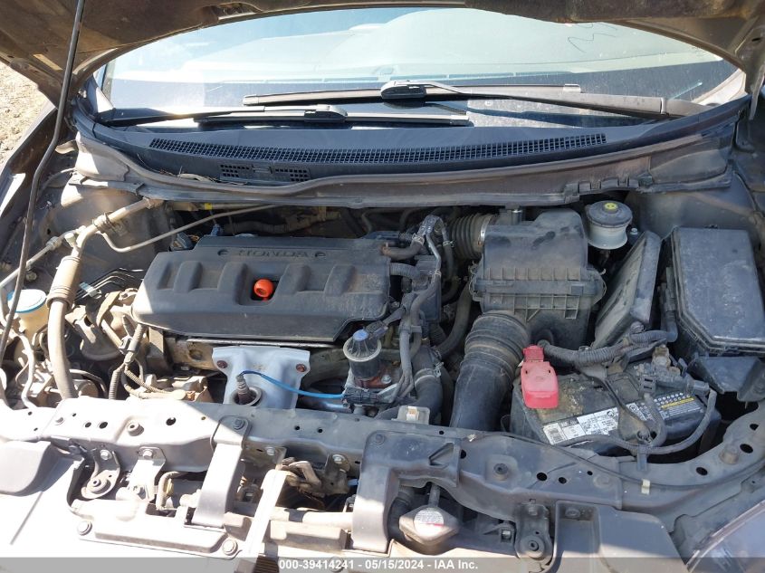 2012 Honda Civic Lx VIN: 2HGFB2F5XCH598649 Lot: 39414241