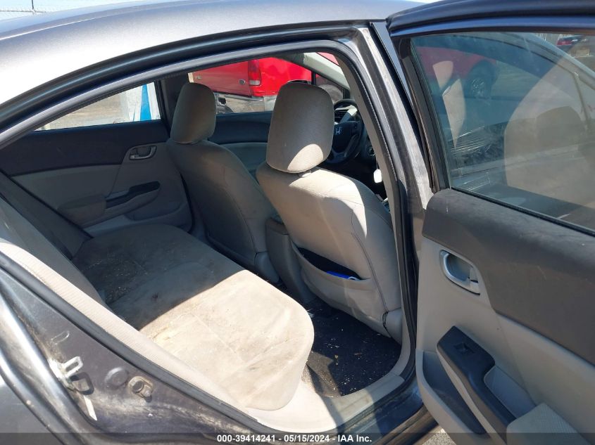 2012 Honda Civic Lx VIN: 2HGFB2F5XCH598649 Lot: 39414241