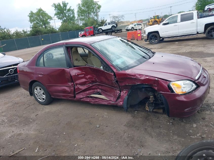 2003 Honda Civic Lx VIN: 1HGES16593L032572 Lot: 39414268