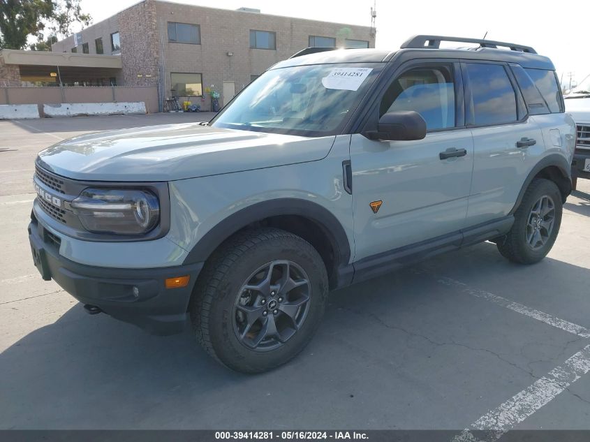 2021 Ford Bronco Sport Badlands VIN: 3FMCR9D9XMRA07667 Lot: 39414281