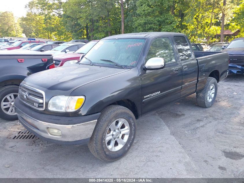 2002 Toyota Tundra Sr5 V8 VIN: 5TBBT44122S239567 Lot: 39414325