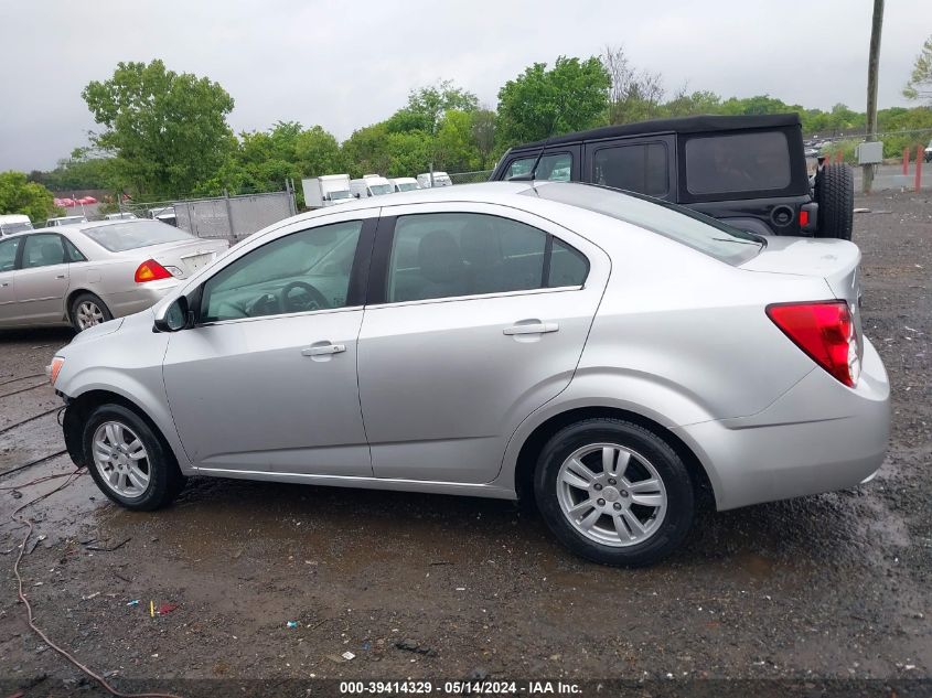 2014 Chevrolet Sonic Lt Manual VIN: 1G1JD5SH7E4138961 Lot: 39414329