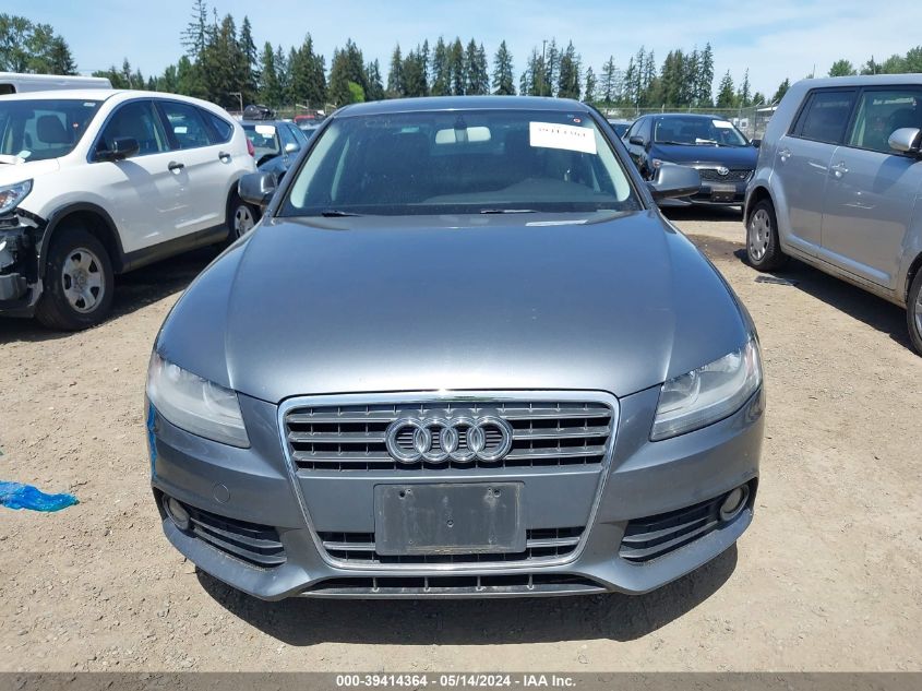 2012 Audi A4 2.0T Premium VIN: WAUAFAFLXCN020321 Lot: 39414364