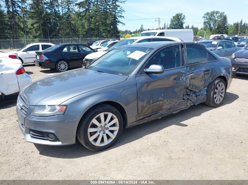 2012 Audi A4 2.0T Premium VIN: WAUAFAFLXCN020321 Lot: 39414364