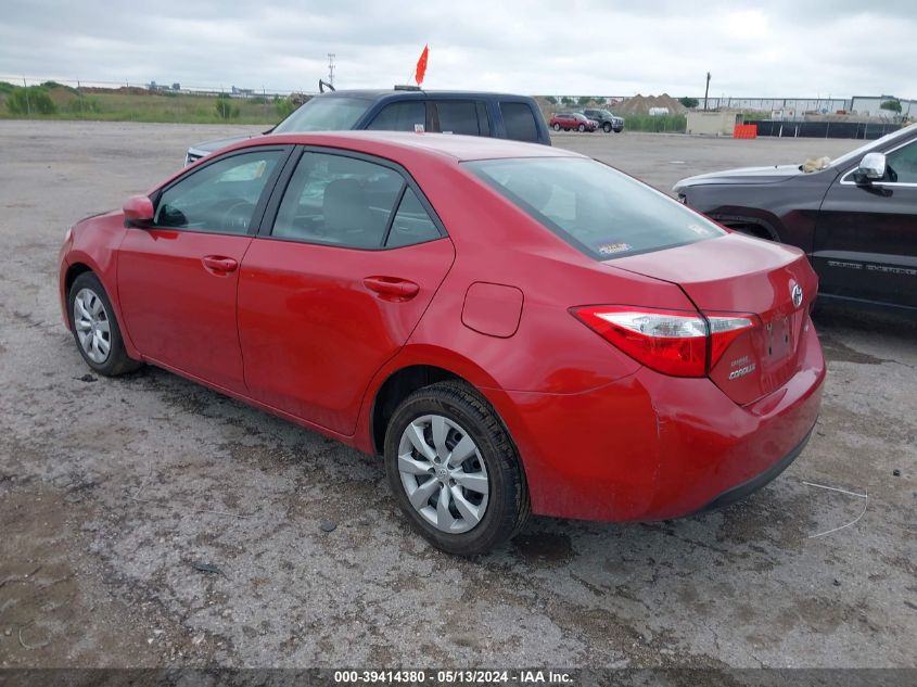 2015 Toyota Corolla Le VIN: 5YFBURHE5FP295905 Lot: 39414380