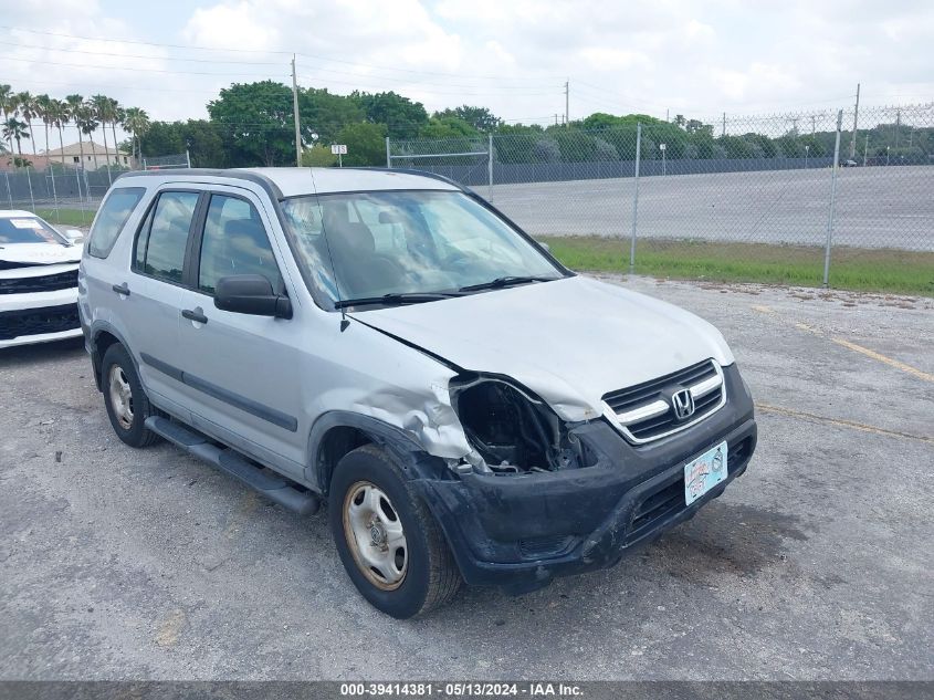 2004 Honda Cr-V Lx VIN: SHSRD68444U204161 Lot: 39414381