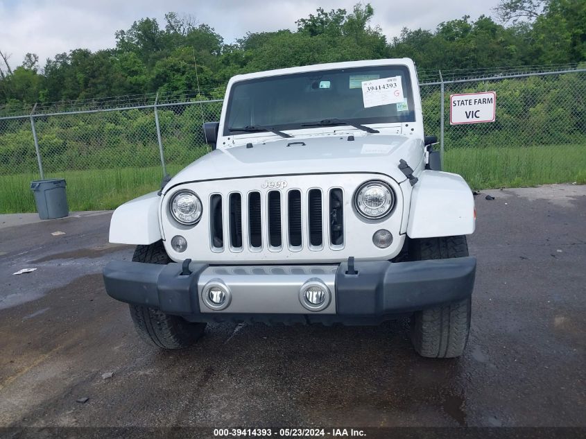 2017 Jeep Wrangler Unlimited Sahara 4X4 VIN: 1C4BJWEG6HL523760 Lot: 39414393