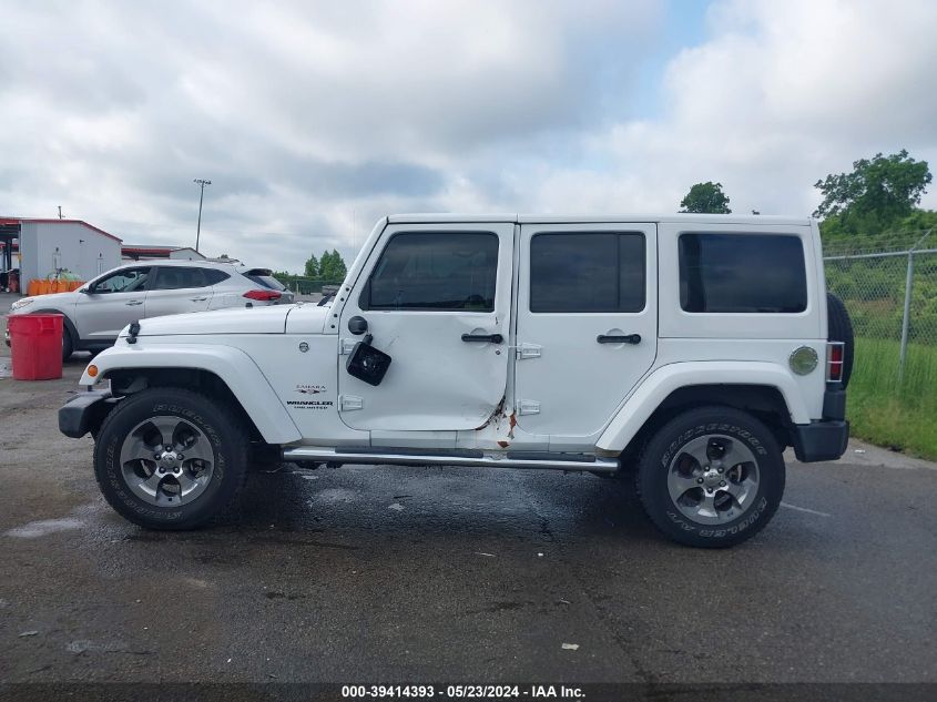 2017 Jeep Wrangler Unlimited Sahara 4X4 VIN: 1C4BJWEG6HL523760 Lot: 39414393