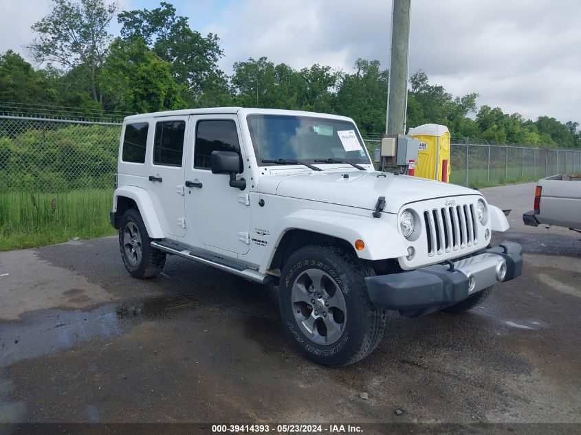 2017 Jeep Wrangler Unlimited Sahara 4X4 VIN: 1C4BJWEG6HL523760 Lot: 39414393