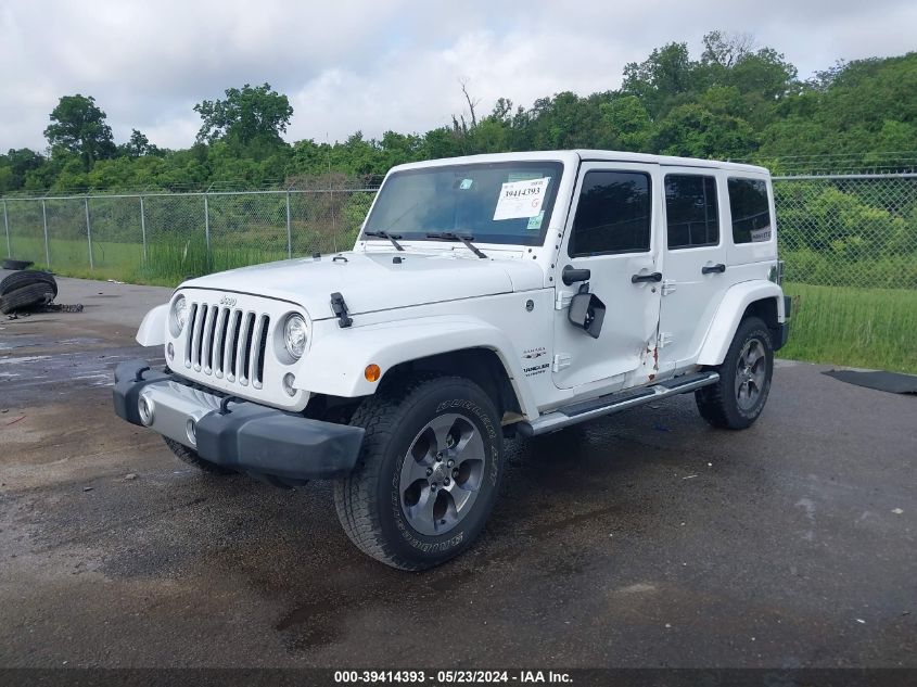 2017 Jeep Wrangler Unlimited Sahara 4X4 VIN: 1C4BJWEG6HL523760 Lot: 39414393