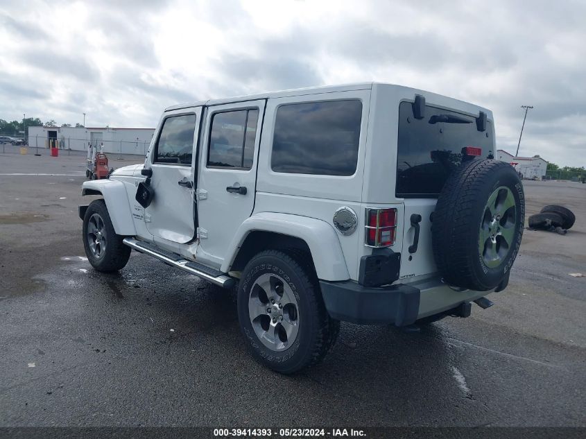 2017 Jeep Wrangler Unlimited Sahara 4X4 VIN: 1C4BJWEG6HL523760 Lot: 39414393