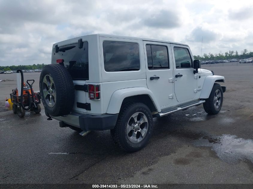 2017 Jeep Wrangler Unlimited Sahara 4X4 VIN: 1C4BJWEG6HL523760 Lot: 39414393