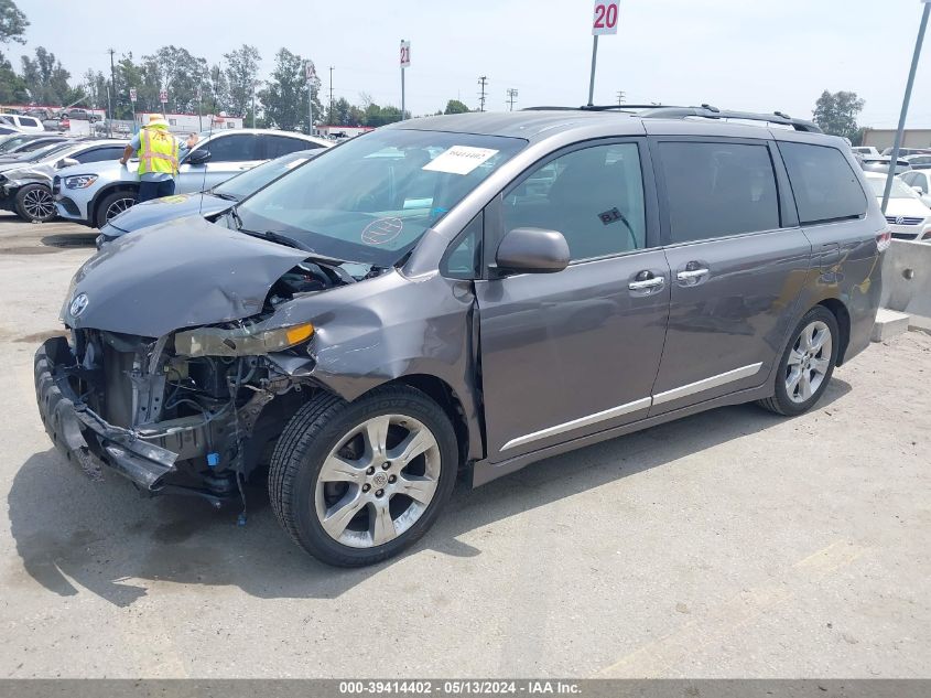 2013 Toyota Sienna Se 8 Passenger VIN: 5TDXK3DC4DS288865 Lot: 39414402