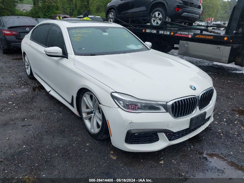 2016 BMW 750 Xi VIN: WBA7F2C59GG420399 Lot: 39414405