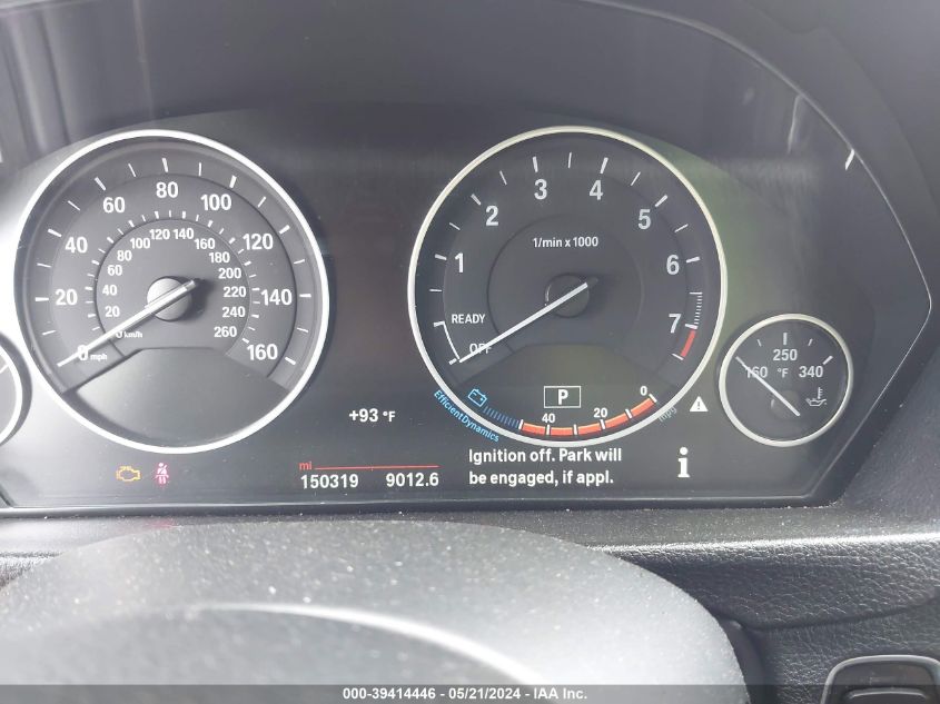 2015 BMW 328I VIN: WBA3A5C50FP604594 Lot: 39414446