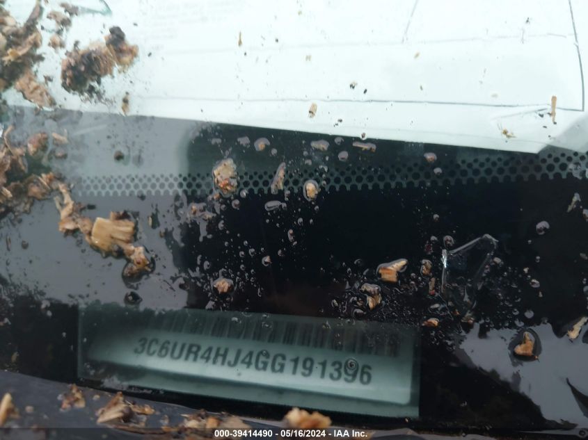 2016 Ram 2500 Tradesman VIN: 3C6UR4HJ4GG191396 Lot: 39414490