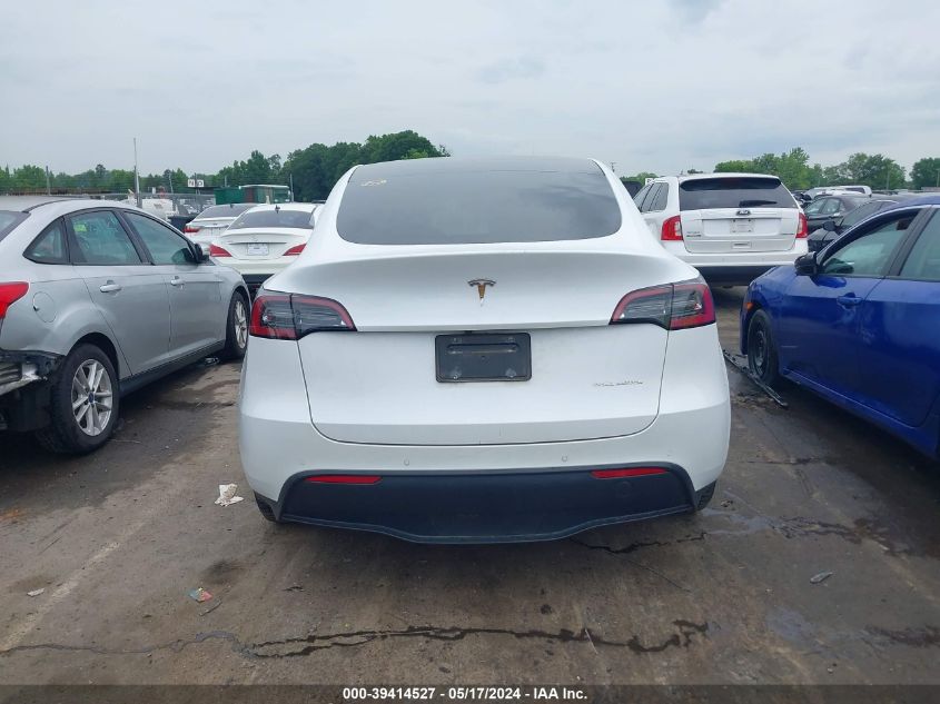 2021 Tesla Model Y Long Range Dual Motor All-Wheel Drive VIN: 5YJYGDEE8MF233108 Lot: 39414527