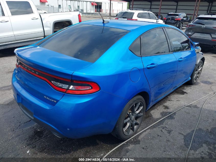 2015 Dodge Dart Sxt VIN: 1C3CDFBB7FD346393 Lot: 39414536