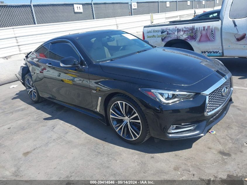 2018 Infiniti Q60 Luxe 300/Sport 300 VIN: JN1EV7EL7JM390322 Lot: 39414546