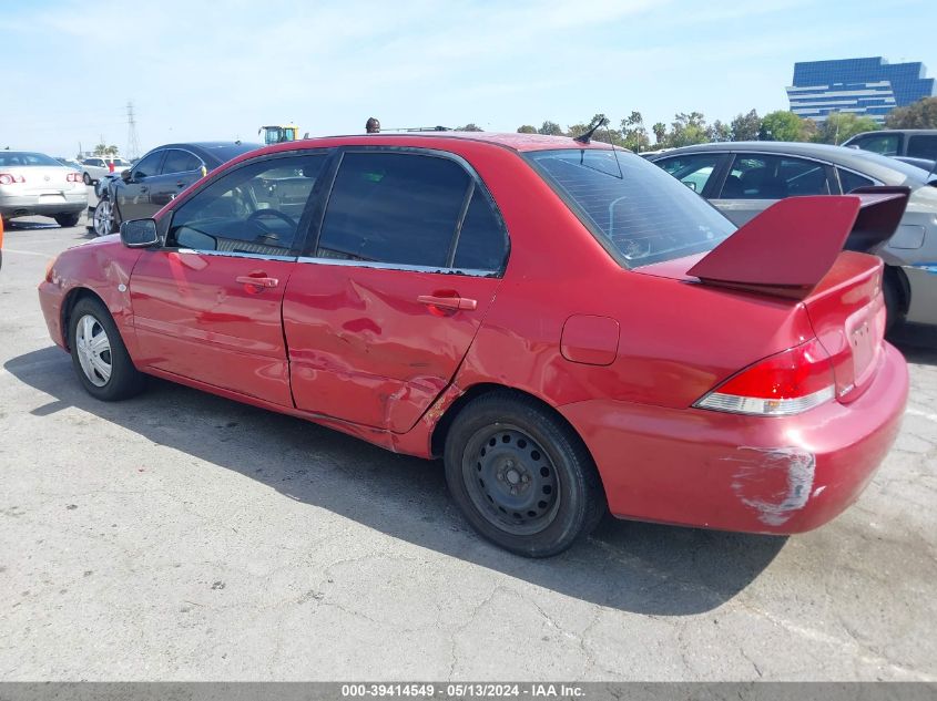 2004 Mitsubishi Lancer Es VIN: JA3AJ26E74U014796 Lot: 39414549