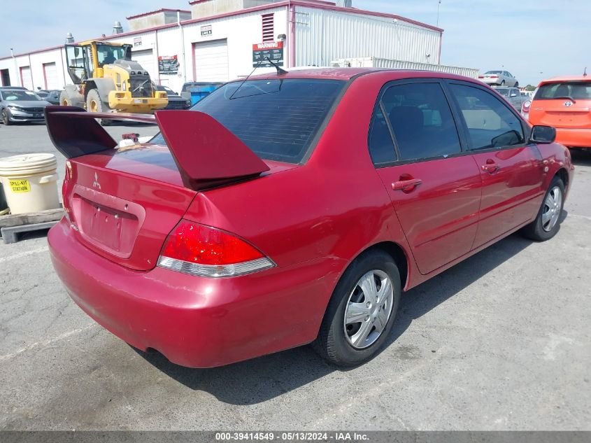 2004 Mitsubishi Lancer Es VIN: JA3AJ26E74U014796 Lot: 39414549