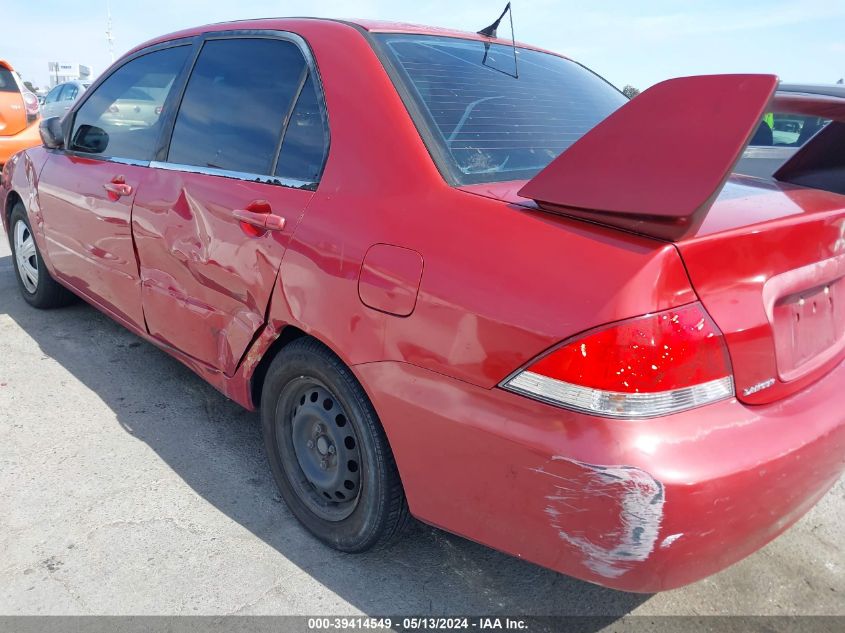 2004 Mitsubishi Lancer Es VIN: JA3AJ26E74U014796 Lot: 39414549