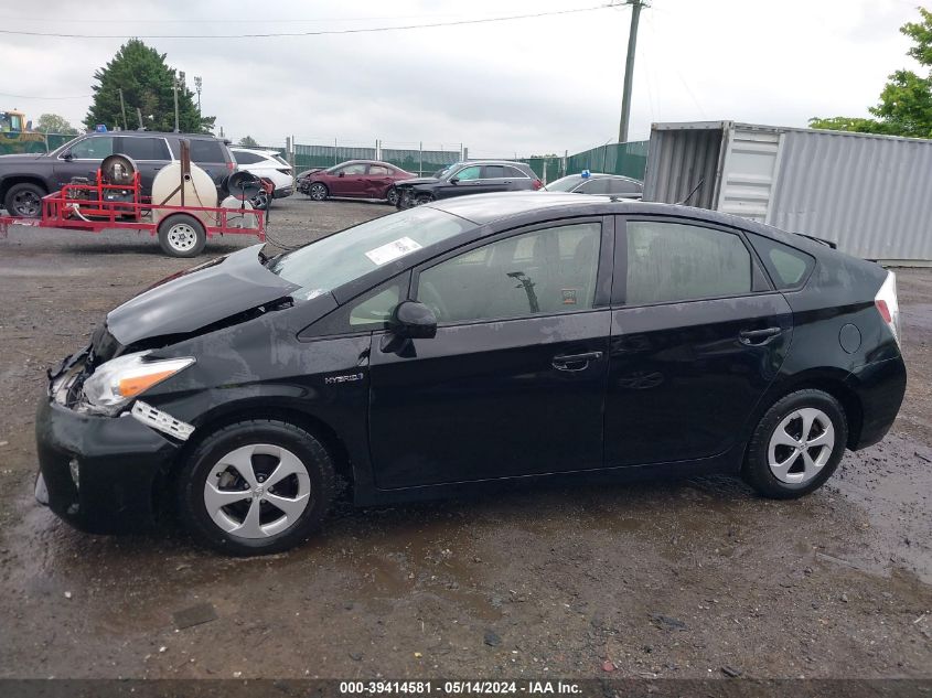 2013 Toyota Prius Two VIN: JTDKN3DU4D5661192 Lot: 39414581