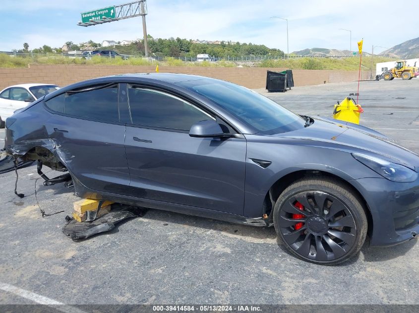 2023 TESLA MODEL 3 PERFORMANCE DUAL MOTOR ALL-WHEEL DRIVE - 5YJ3E1EC1PF622710