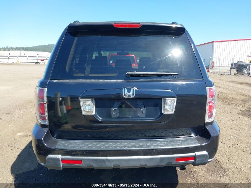 2006 Honda Pilot Ex-L VIN: 5FNYF28606B022290 Lot: 39414633