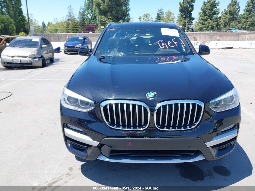 2019 BMW X3 xDrive30I VIN: 5UXTR9C52KLP91954 Lot: 39414668