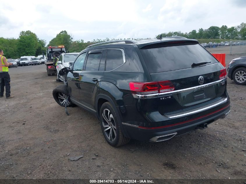 2021 Volkswagen Atlas 3.6L V6 Sel Premium VIN: 1V2TR2CA0MC529373 Lot: 39414703