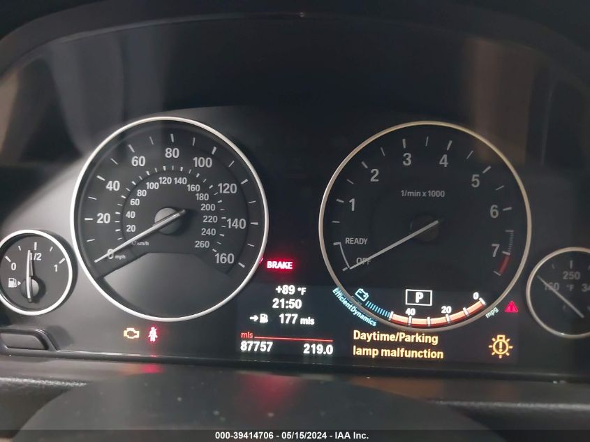 2013 BMW 328I VIN: WBA3A5C54DF601376 Lot: 39414706