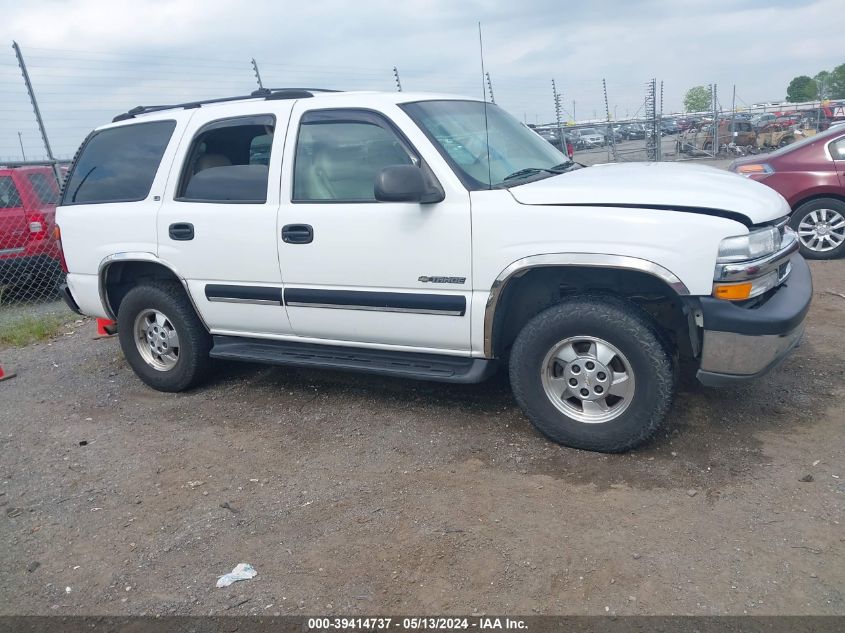 2001 Chevrolet Tahoe Ls VIN: 1GNEK13T51R160228 Lot: 39414737